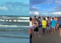 Suspeito de importunação sexual é agredido por banhistas em praia de Aracaju