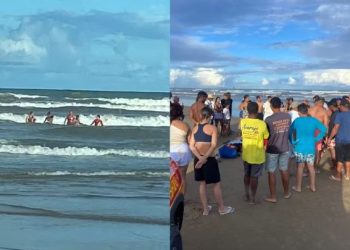 Suspeito de importunação sexual é agredido por banhistas em praia de Aracaju